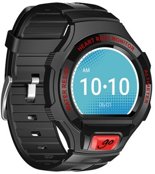 Bild 1 von Alcatel One Touch Go Watch SM03 Smartwatch schwarz/dunkelrot