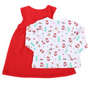 Bild 2 von Baby Mädchen Xmas-Set bestehend aus Kleid und Longsleeve
                 
                                                        Rot