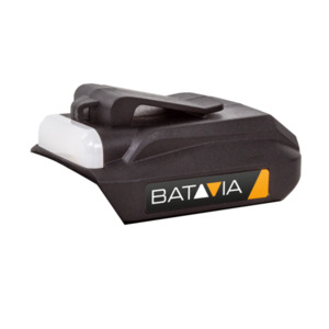 Batavia 18 V USB-Akku-Adapter (2x) + Taschenlampe