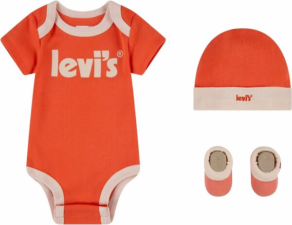 Bild 1 von Levi's® Kids Kurzarmbody Neugeborenen-Geschenkset (Set, 3-tlg) UNISEX, Orange