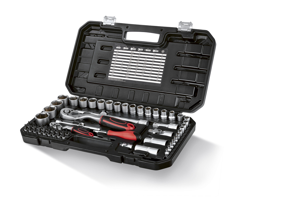 Bild 1 von PARKSIDE® Steckschlüssel-Satz, 1/4 und 1/2 Zoll 65-teilig