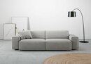 Bild 1 von Andas Big-Sofa Glimminge, besondere Kedernähte, auch in Breitcord + Easy care-Bezug, Zierkissen, Grau