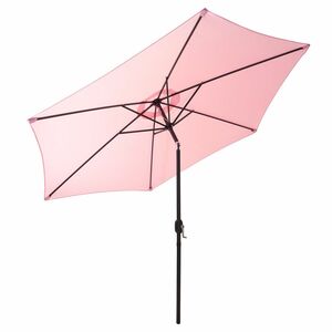 Sonnenschirm, Stahl,  270 cm, pastell rosa