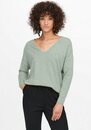 Bild 1 von ONLY V-Ausschnitt-Pullover ONLLELY L/S LOOSE V-NECK PULL KNT NOOS, Grün