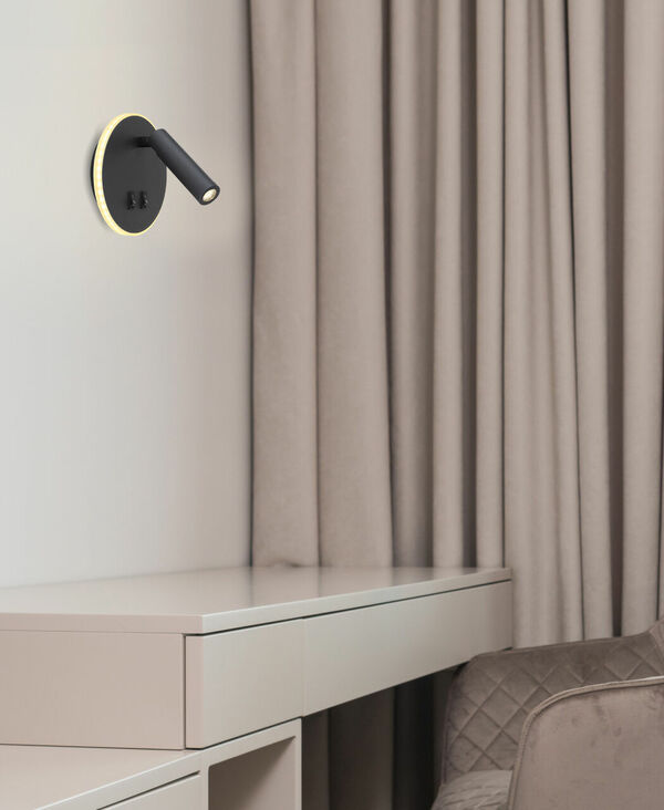 Bild 2 von Globo Lighting - MANY - Wandleuchte Metall schwarz, LED