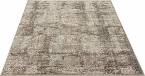 Teppich Selin, my home, rechteckig, Höhe: 9 mm, dezenter Glanz, Schrumpf-Garn-Effekt, im Vintage-Look, dichte Qualität, Braun