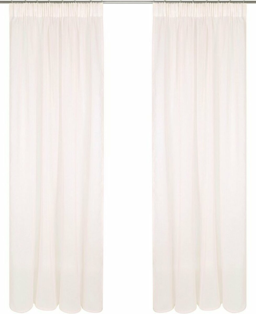 Bild 1 von Gardine Dolly, my home, Multifunktionsband (1 St), transparent, Polyester, transparent, glatt, gewebt, Gelb