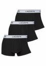 Bild 1 von Lacoste Trunk eng Boxershorts Lacoste Herren Premium (Packung, 3er-Pack) aus Stretch-Baumwolle im 3er-Pack, Schwarz