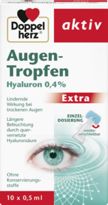 Doppelherz aktiv Augen-Tropfen Hyaluron 0,4 %