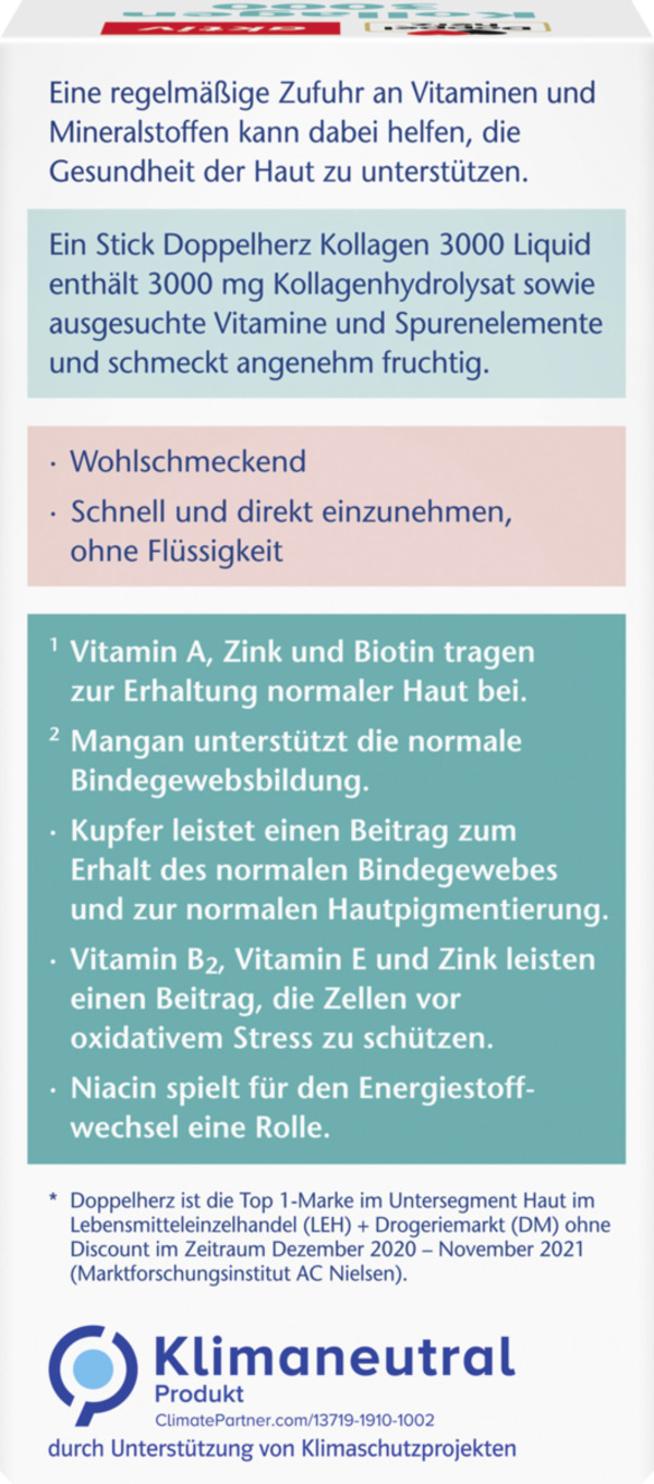 Bild 3 von Doppelherz aktiv Kollagen 3000 Liquid