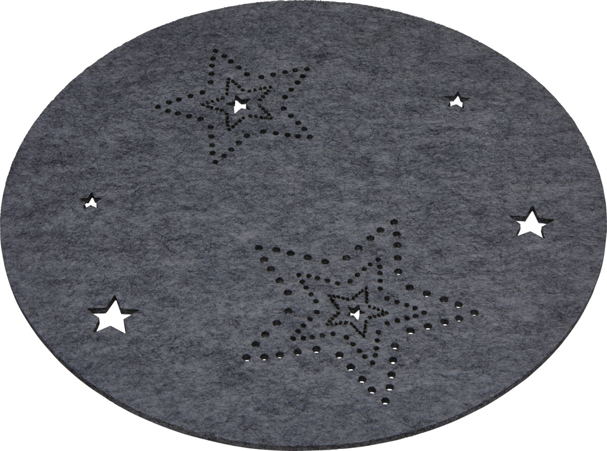 Bild 1 von IDEENWELT Filz-Set rund dunkelgrau