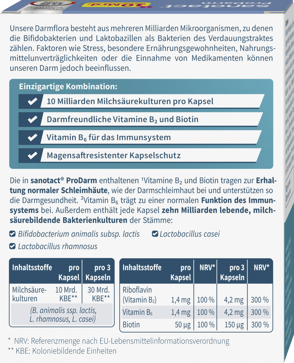 Bild 4 von sanotact® ProDarm Kapseln
