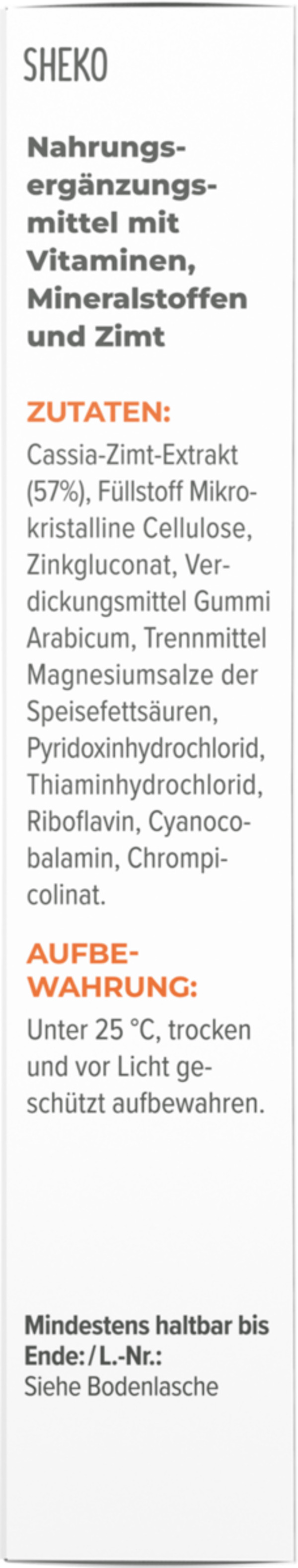 Bild 3 von Sheko Blutzucker Balance Tabletten