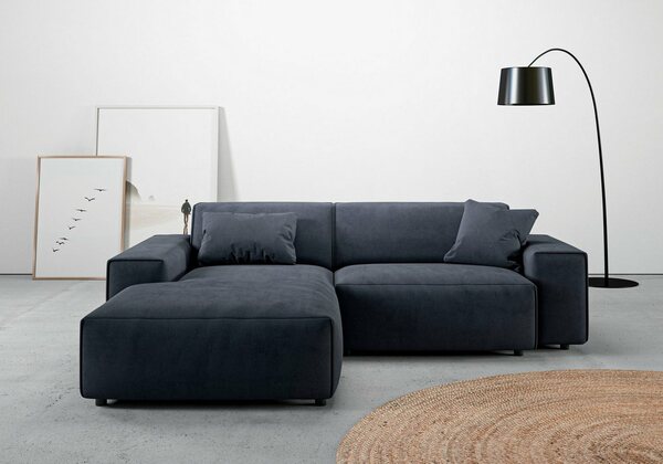 Bild 1 von Andas Ecksofa Glimminge, Breite 234, auch in Breitcord + Easy care-Bezug, Zierkissen, Blau