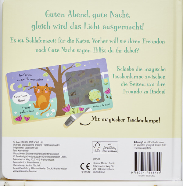 Bild 2 von IDEENWELT Taschenlampenbuch "Gute Nacht Katze!"