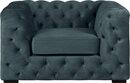 Bild 1 von Guido Maria Kretschmer Home&Living Chesterfield-Sessel Kalina, mit klassischer Chesterfield-Knopfheftung, Blau