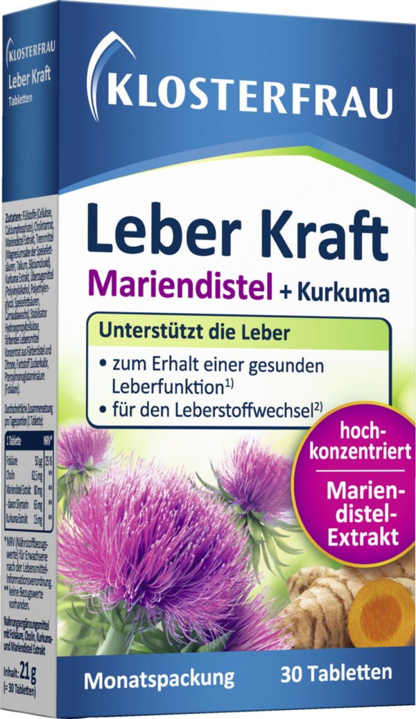 Bild 2 von Klosterfrau Leber Kraft Mariendistel und Kurkuma