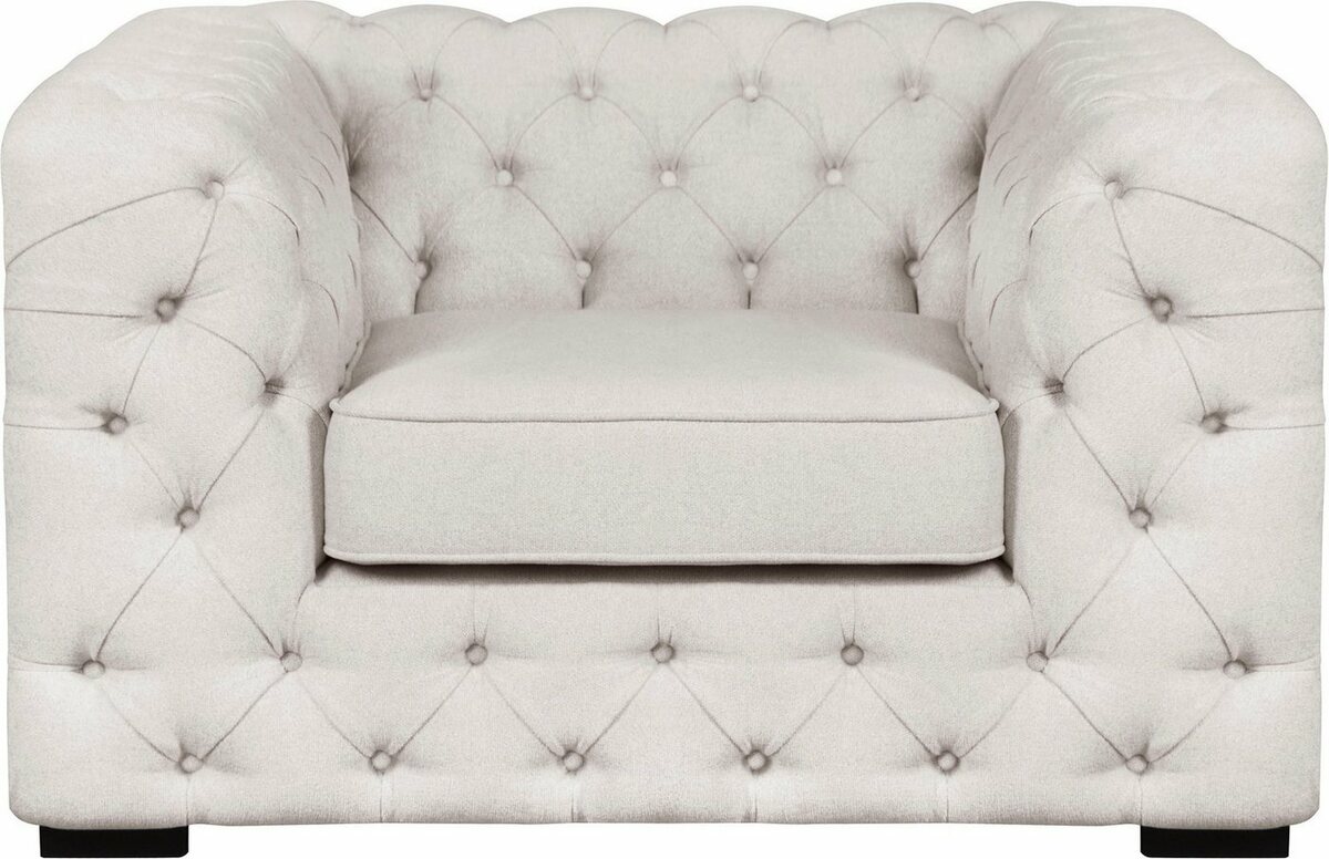 Bild 1 von Guido Maria Kretschmer Home&Living Chesterfield-Sessel Kalina, mit klassischer Chesterfield-Knopfheftung, Beige