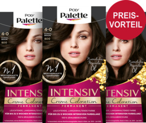 Poly Palette Intensiv Creme Coloration 800 Dunkelbraun 3er Vorteilsset