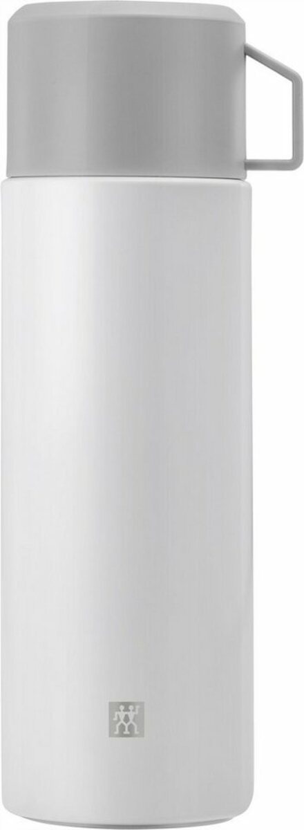Bild 1 von Zwilling Isolierflasche THERMO, ideale Isolierflasche für Ausflüge, integrierte Tasse, 1 Liter, Weiß