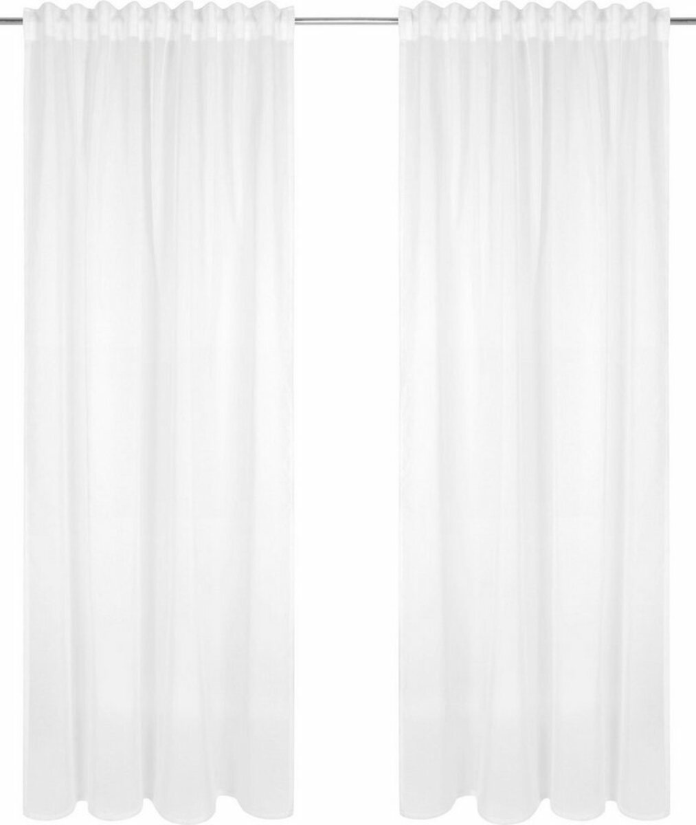 Bild 1 von Gardine Dolly, my home, Multifunktionsband (1 St), transparent, Polyester, transparent, glatt, gewebt, Weiß