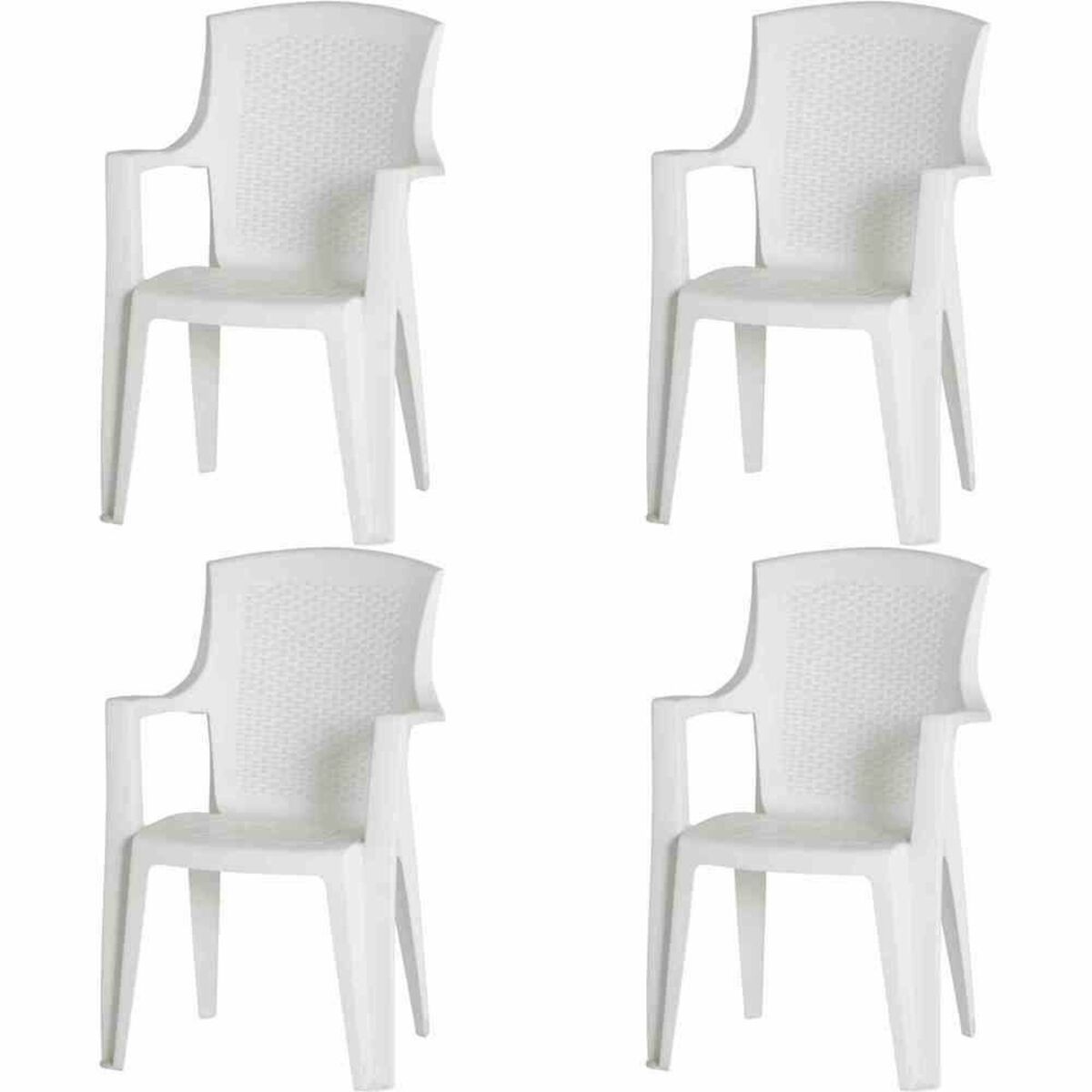 Bild 1 von PROGARDEN Eden SET 4x St-Sessel weiß