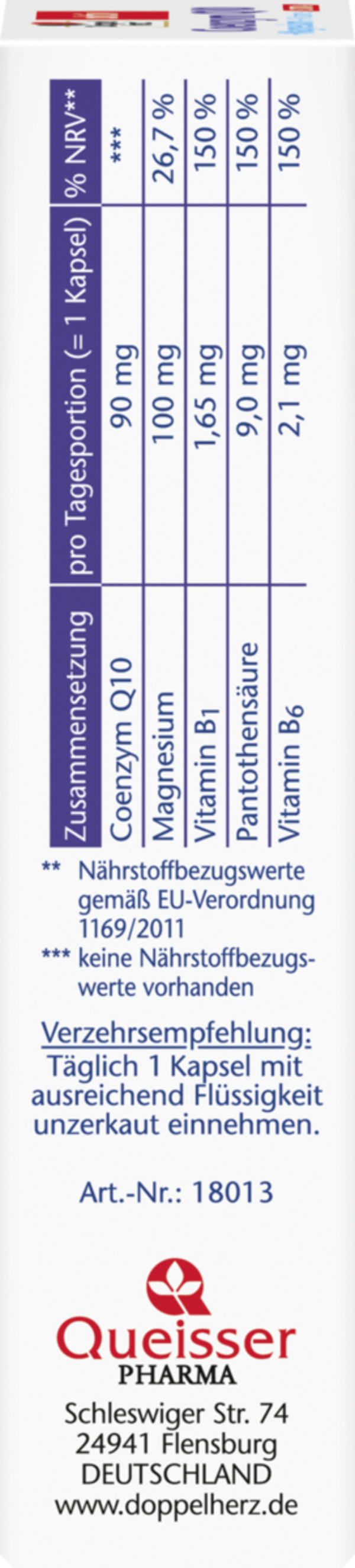 Bild 3 von Doppelherz aktiv Coenzym Q10 Extra + Magnesium + B-Vitamine