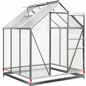 Gardebruk® Stahlfundament für Gewächshaus 190x190cm