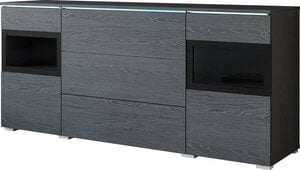 INOSIGN Sideboard Vera, Breite 150 cm, ohne Beleuchtung, Schwarz