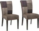 Bild 1 von Home affaire Esszimmerstuhl Queen (Set, 2 St), Beingestell aus Massivholz, Patchwork Bezug im Landhaus Stil, Bunt