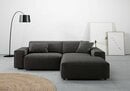 Bild 1 von Andas Ecksofa Glimminge, Breite 234, auch in Breitcord + Easy care-Bezug, Zierkissen, Schwarz