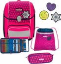 Bild 1 von Scout Schulranzen Genius Neon Safety, Pink Glow (Set), mit 3 Funny Snaps, enthält recyceltes Material, Rosa