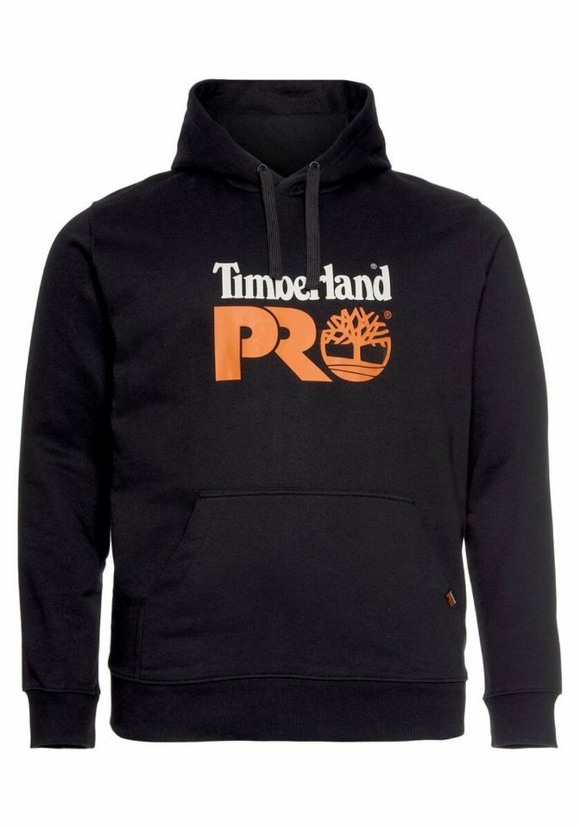Bild 1 von Timberland Pro Hoodie robuster Stoff, Kängurutasche, Kapuze mit Kordelzug, Schwarz