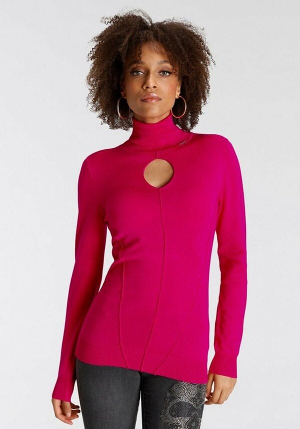 Bild 1 von Bruno Banani Rollkragenpullover mit Hingucker, Rosa