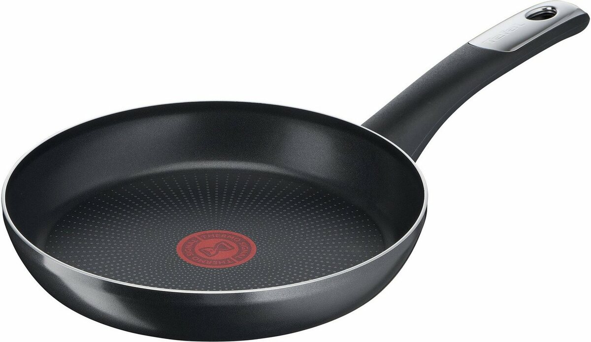 Bild 1 von Tefal Bratpfanne Hard Titanium Essential, Aluminium (1-tlg), Titanium Antihaftversiegelung, Thermo-Signal, Gas+Elektro+Glaskeramik), Schwarz