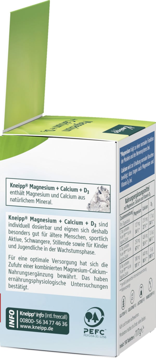 Bild 3 von Kneipp Magnesium + Calcium + D3 Tabletten
