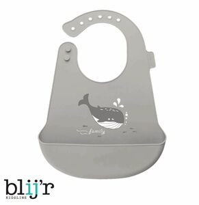 Blijr Bodi Lätzchen aus Silikon für Baby & Kleinkinder mit Auffangschale, Waschbar