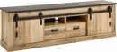 Bild 1 von Home affaire Lowboard SHERWOOD, modernes Holz Dekor, mit Scheunentorbeschlag aus Metall, Breite 201 cm, Braun