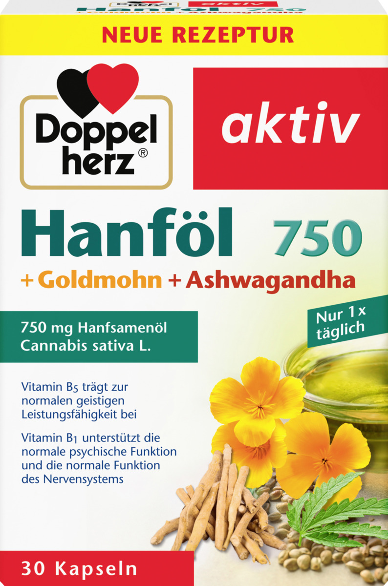 Bild 1 von Doppelherz Hanföl 750 Kapseln