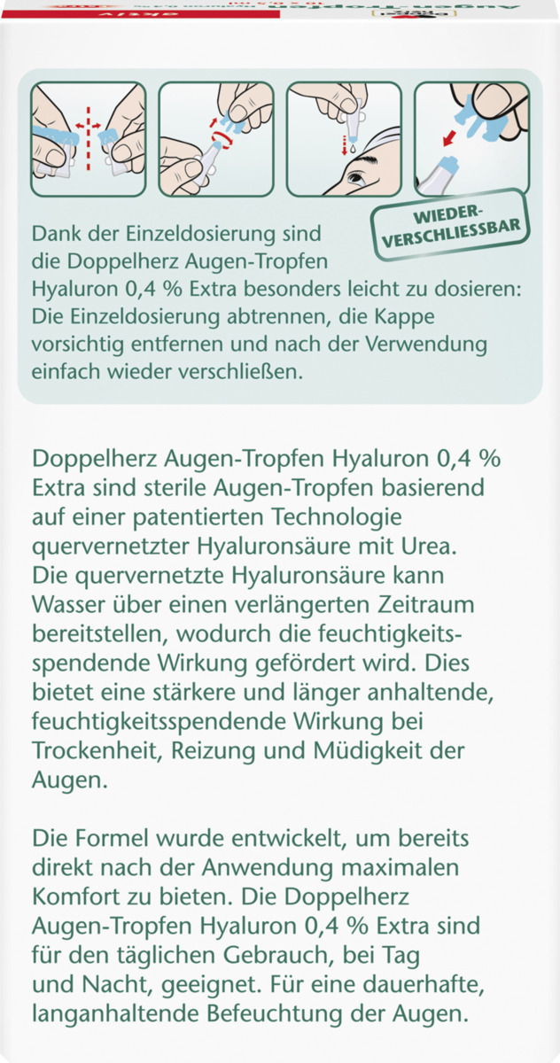 Bild 4 von Doppelherz aktiv Augen-Tropfen Hyaluron 0,4 %