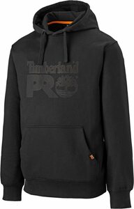 Timberland Pro Hoodie aus robustem Material, mit Kängurutasche, Kapuze mit Kordelzug, Schwarz