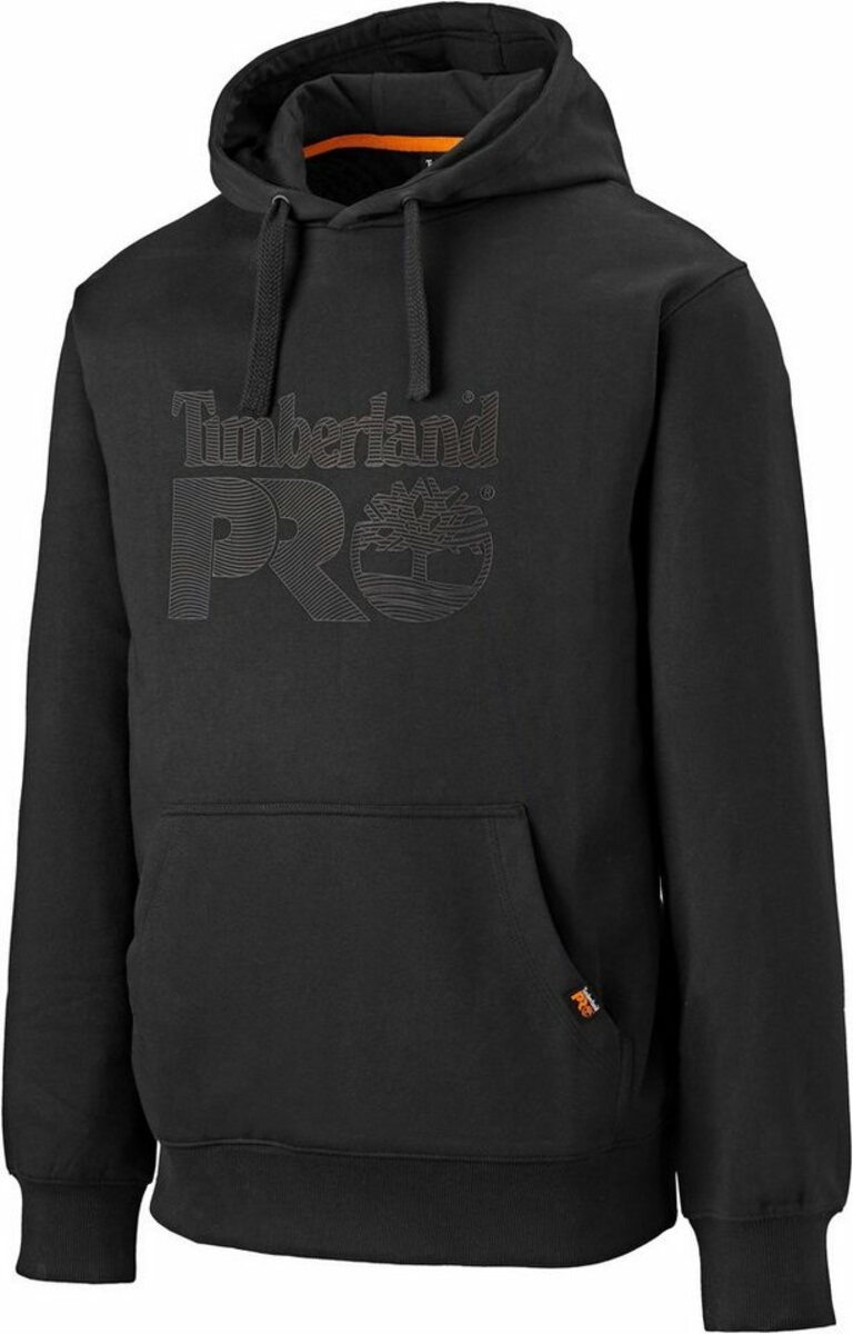 Bild 1 von Timberland Pro Hoodie aus robustem Material, mit Kängurutasche, Kapuze mit Kordelzug, Schwarz