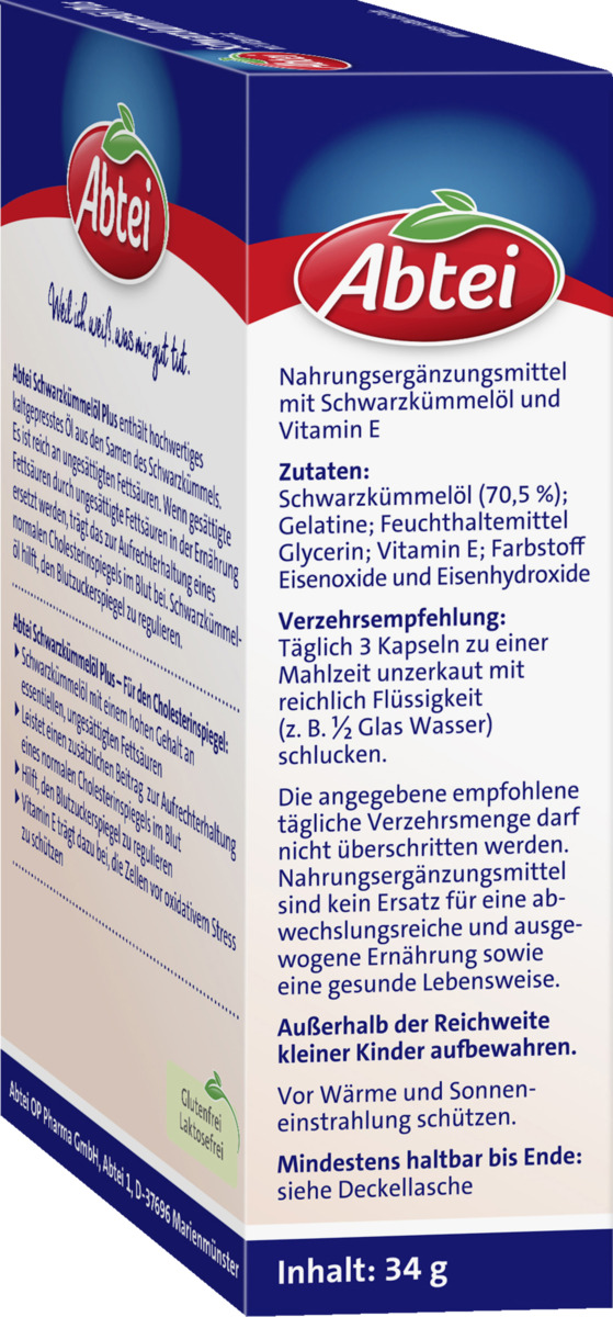 Bild 3 von Abtei Schwarzkümmelöl Plus Kapseln