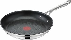 Tefal Bratpfanne Jamie Oliver Cook Smart, Edelstahl (1-tlg), Edelstahl,Antihaftversiegelung,Thermo-Signal,alle Herdarten,Induktion, Silberfarben