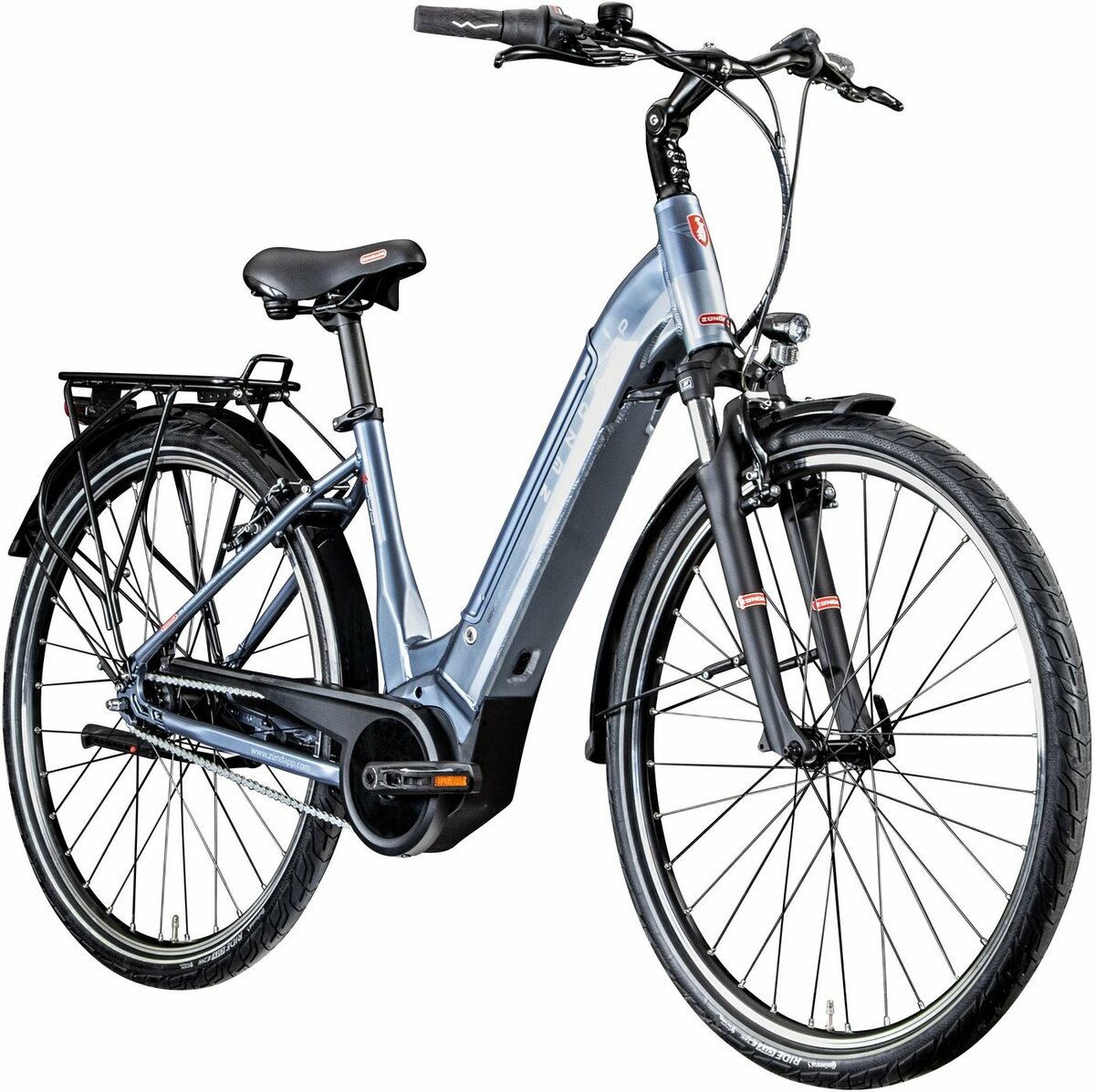 Bild 1 von Zündapp E-Bike Z909, 7 Gang Shimano Nexus Schaltwerk, Nabenschaltung, Mittelmotor, 400 Wh Akku, Grau