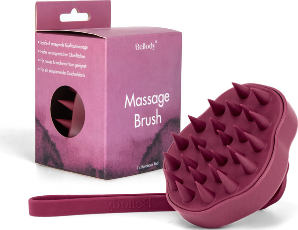Bild 2 von Bellody Kopfmassagebürste Bordeaux Red