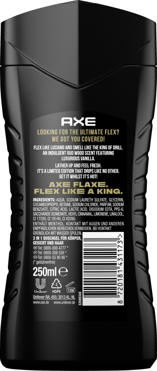 Bild 2 von AXE 3in1 Duschgel & Shampoo Flaxe