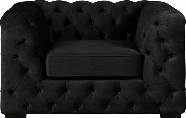 Bild 1 von Guido Maria Kretschmer Home&Living Chesterfield-Sessel Kalina, mit klassischer Chesterfield-Knopfheftung, Schwarz