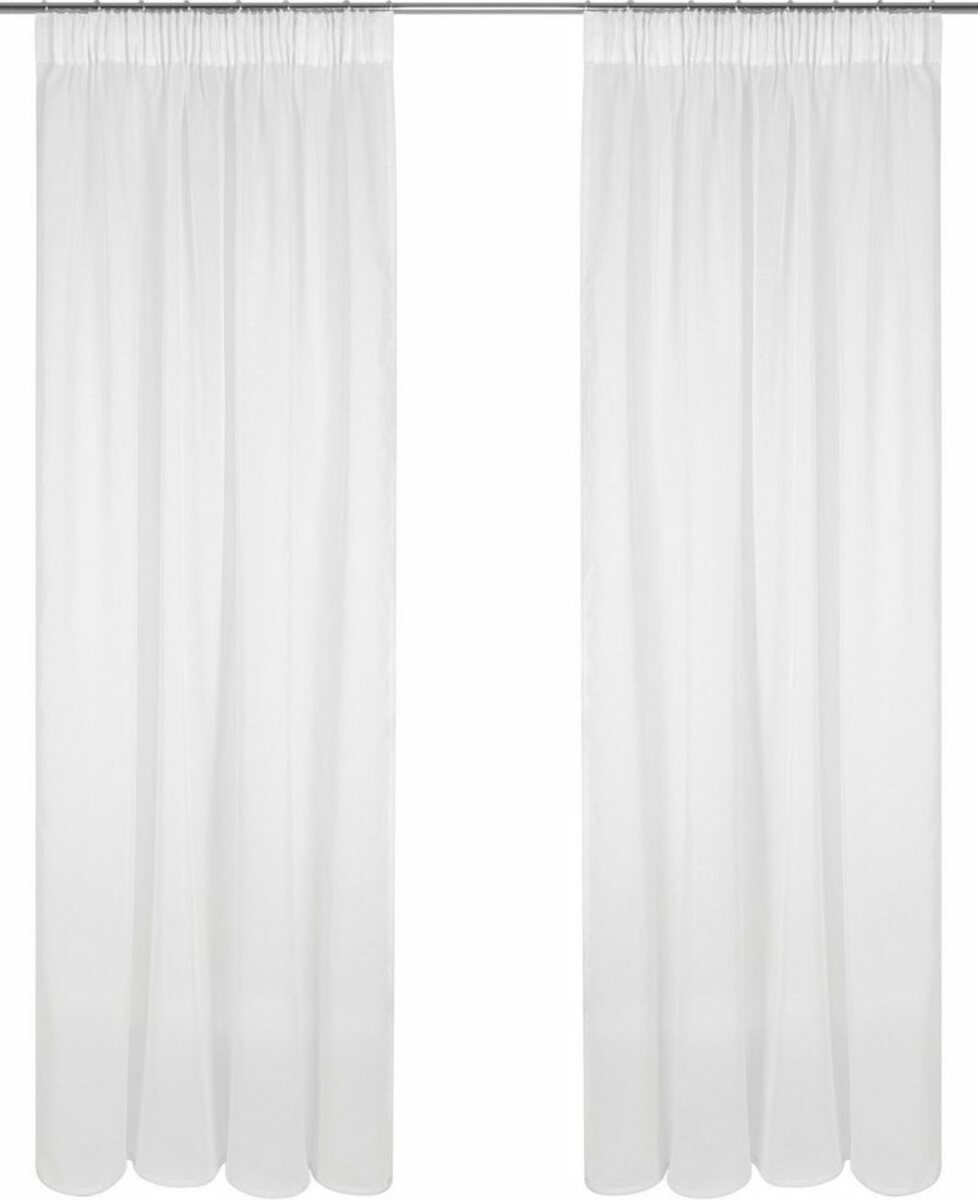 Bild 1 von Gardine Dolly, my home, Multifunktionsband (1 St), transparent, Polyester, transparent, glatt, gewebt, Grau