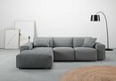 Bild 1 von Andas Ecksofa Glimminge, Breite 264, auch in Breitcord + Easy care-Bezug, Zierkissen, Grau